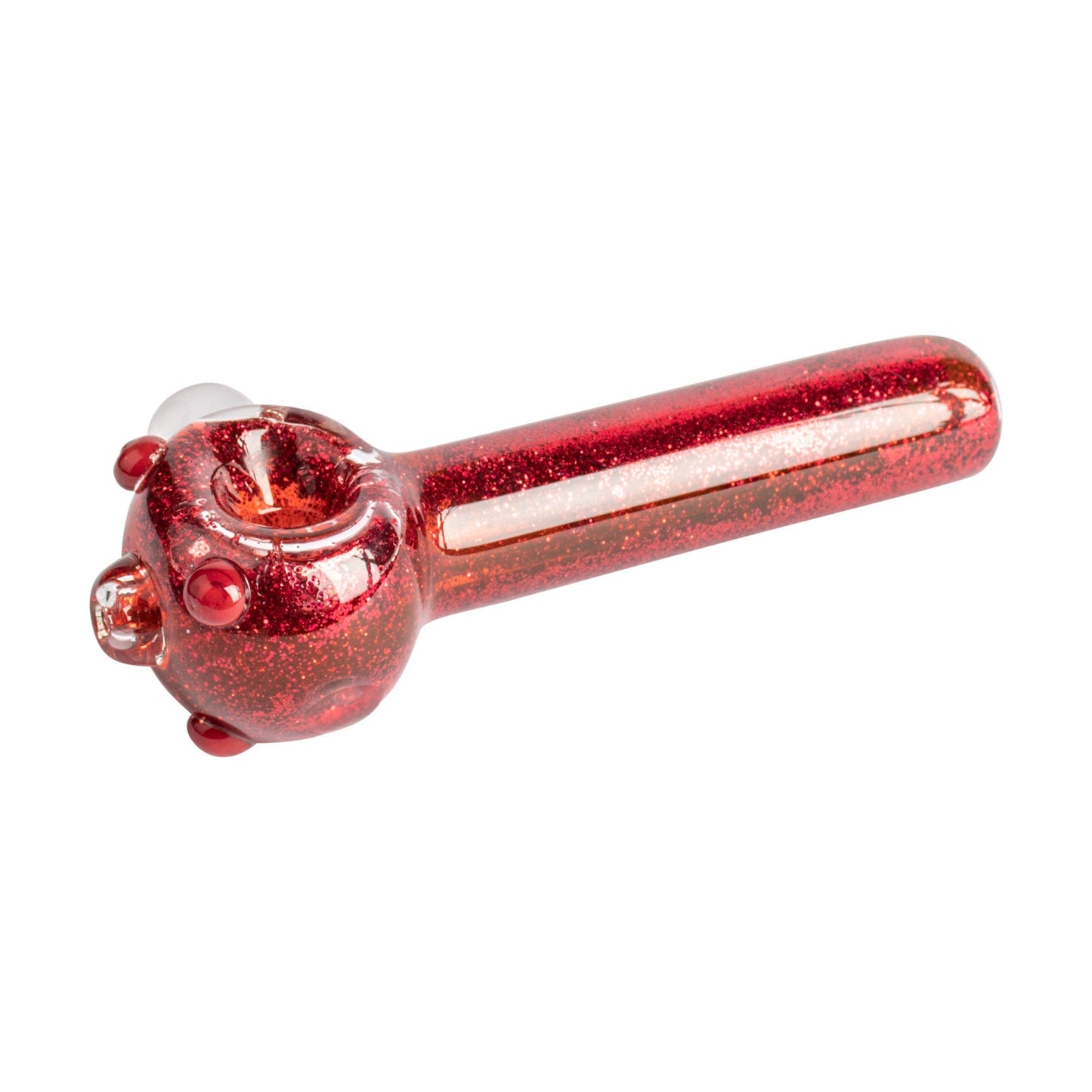 Smoke Drop Red Eye Glass 4.5" Sparkle Liquid Glass Pipe - Food, Beverages & Tobacco > Tobacco Products > Smoking Pipes