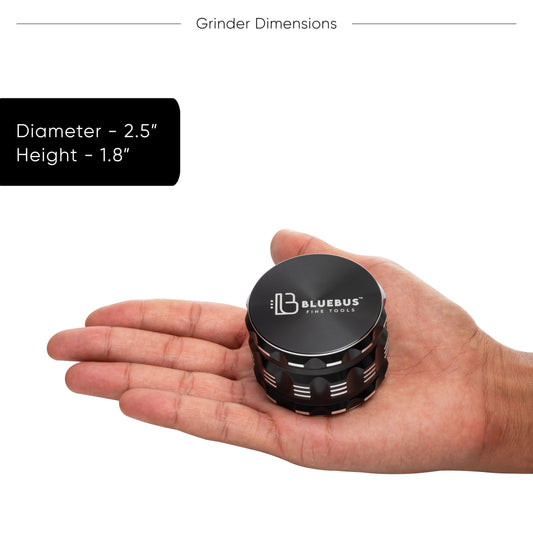 Smoke Drop GAC 2.5" Ceramic Grinder Black - Home & Garden > Kitchen & Dining > Kitchen Tools & Utensils > Spice Grinders