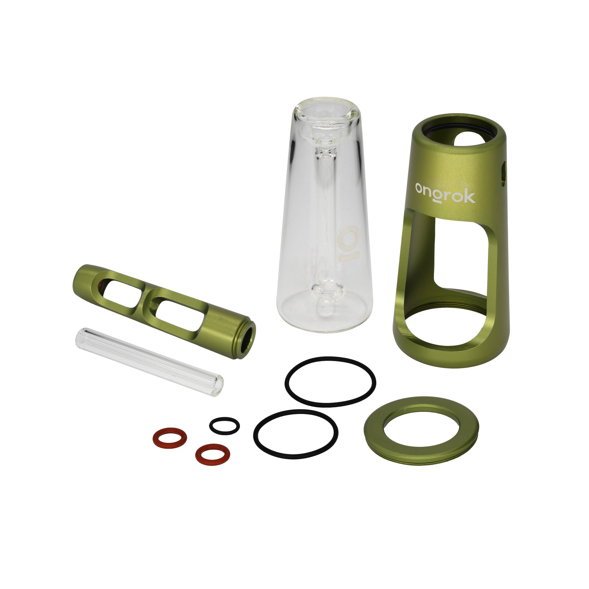 Smoke Drop ONGROK Portable Glass Aluminum Bubbler Pipe - Food, Beverages & Tobacco > Tobacco Products > Smoking Pipes