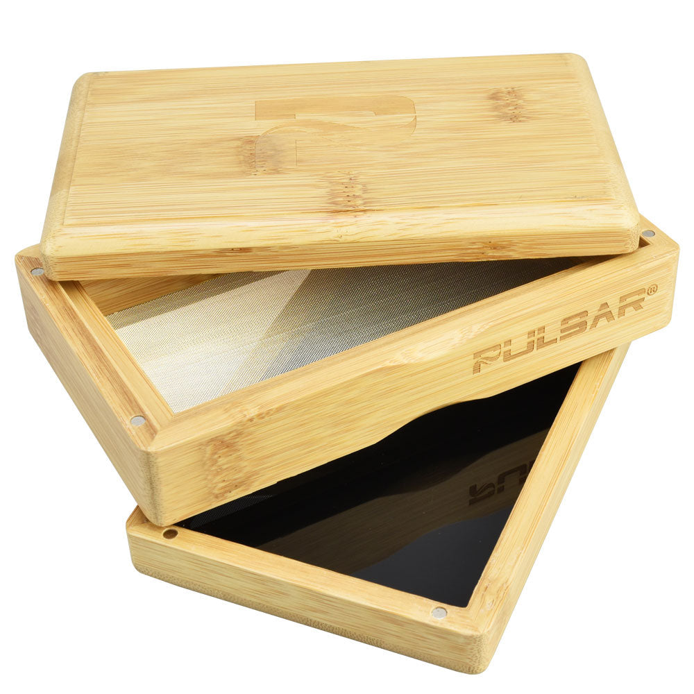 Smoke Drop Pulsar Bamboo Sifter Box - Home & Garden > Household Supplies > Storage & Organization Storage