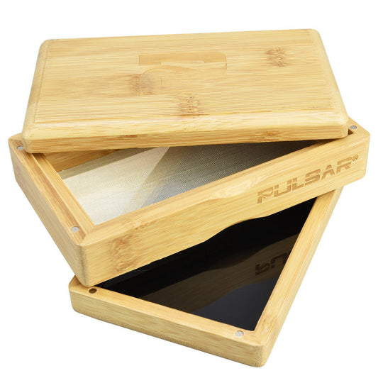 Smoke Drop Pulsar Bamboo Sifter Box - Home & Garden > Household Supplies > Storage & Organization Storage