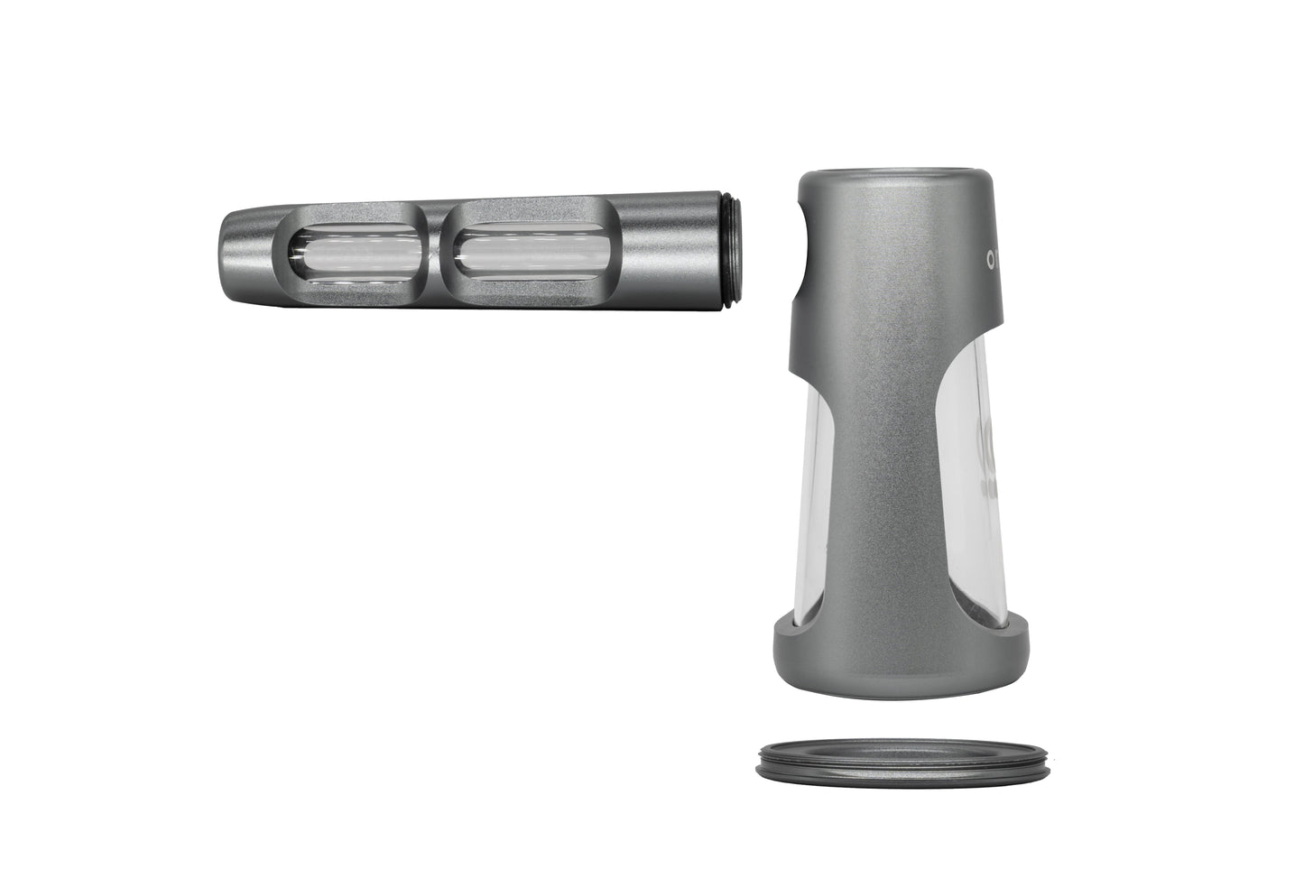 Smoke Drop ONGROK Portable Glass Aluminum Bubbler Pipe - Food, Beverages & Tobacco > Tobacco Products > Smoking Pipes