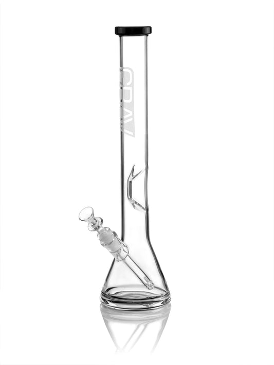 Smoke Drop GRAV® - Large, Black Accent Beaker Base Water Pipe - Home & Garden > Smoking Accessories
