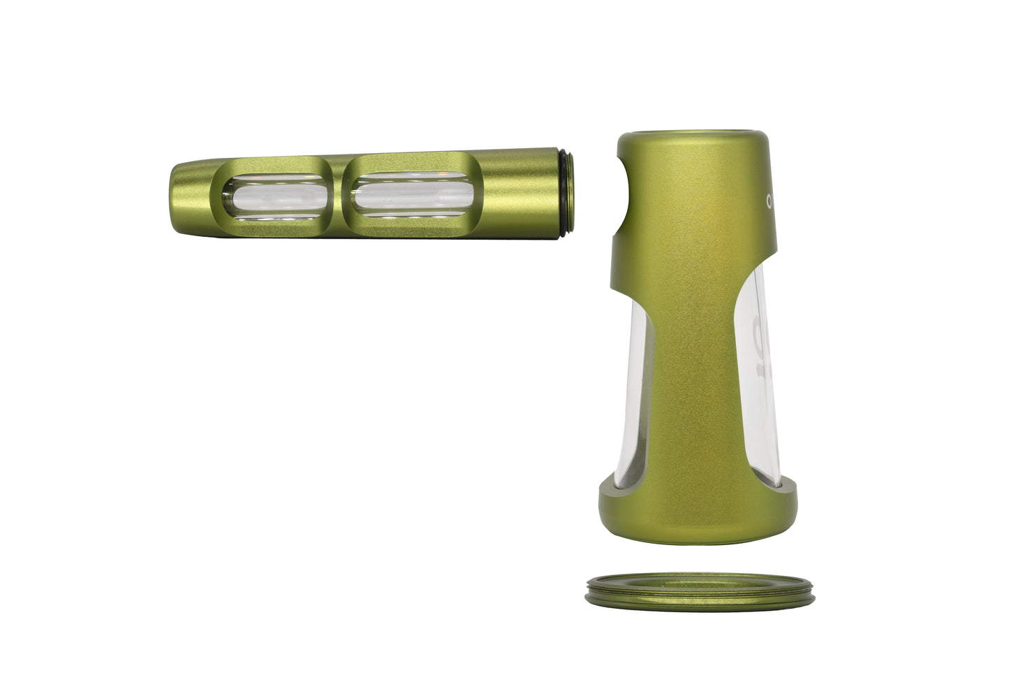 Smoke Drop ONGROK Portable Glass Aluminum Bubbler Pipe - Food, Beverages & Tobacco > Tobacco Products > Smoking Pipes