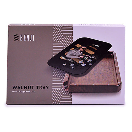 Smoke Drop Benji - Walnut Tray w/ Magnetic Lid Kit - Make it Rain - Home & Garden > Decor > Decorative Trays