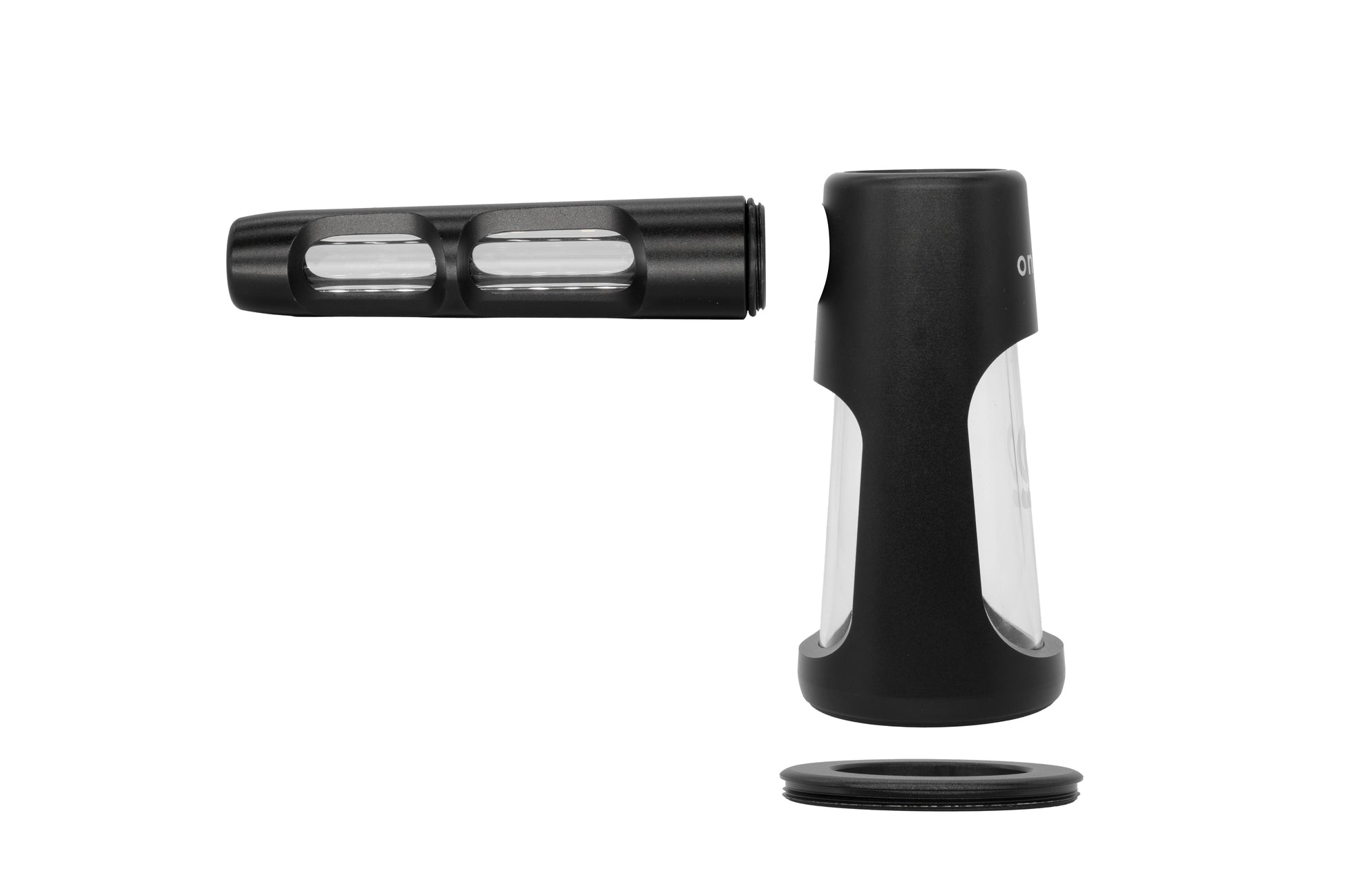 Smoke Drop ONGROK Portable Glass Aluminum Bubbler Pipe - Food, Beverages & Tobacco > Tobacco Products > Smoking Pipes