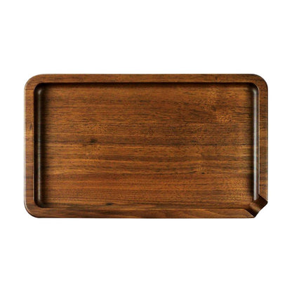Smoke Drop RYOT Wood Rolling Tray - 5" x 9" / Walnut - Home & Garden > Decor > Decorative Trays