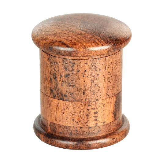 Smoke Drop Round Rosewood 4pc Grinder w/ Screen - Home & Garden > Kitchen & Dining > Kitchen Tools & Utensils > Spice Grinders