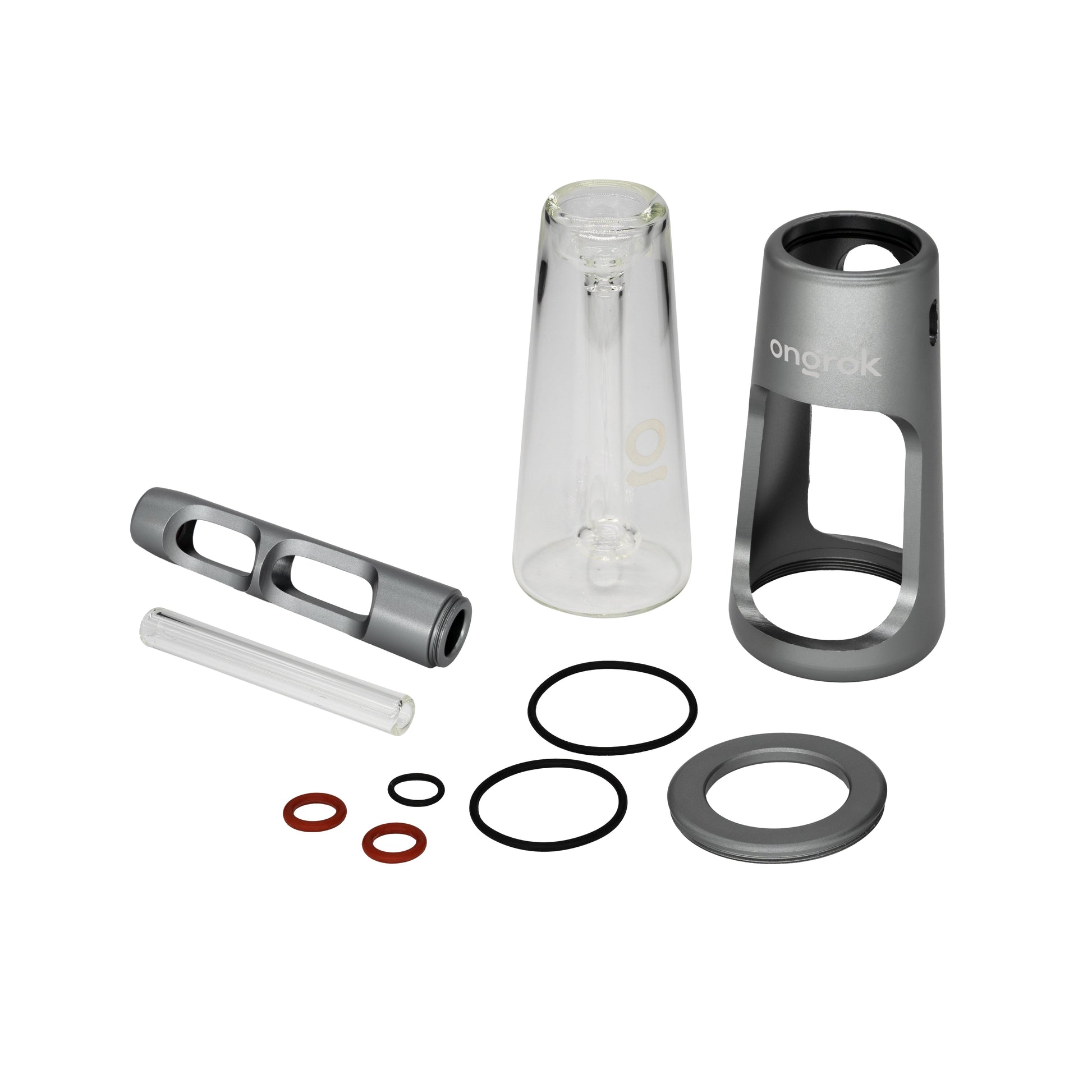 Smoke Drop ONGROK Portable Glass Aluminum Bubbler Pipe - Food, Beverages & Tobacco > Tobacco Products > Smoking Pipes