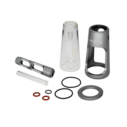 Smoke Drop ONGROK Portable Glass Aluminum Bubbler Pipe - Food, Beverages & Tobacco > Tobacco Products > Smoking Pipes