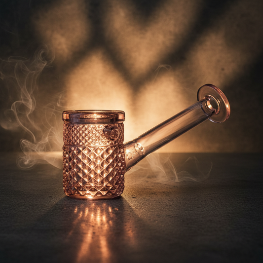 Smoke Drop Twenties Collection Hand Pipe | Pink - Food, Beverages & Tobacco > Tobacco Products > Smoking Pipes