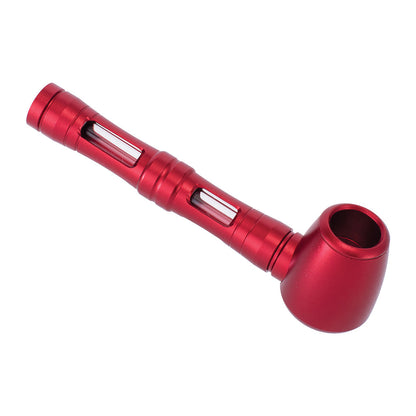 Smoke Drop WINDOW ALUMINIUM GLASS PIPE - Food, Beverages & Tobacco > Tobacco Products > Smoking Pipes