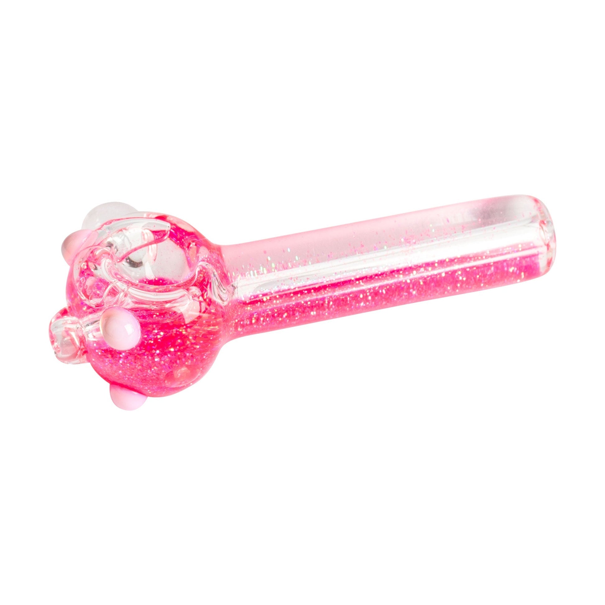 Smoke Drop Red Eye Glass 4.5" Sparkle Liquid Glass Pipe - Food, Beverages & Tobacco > Tobacco Products > Smoking Pipes