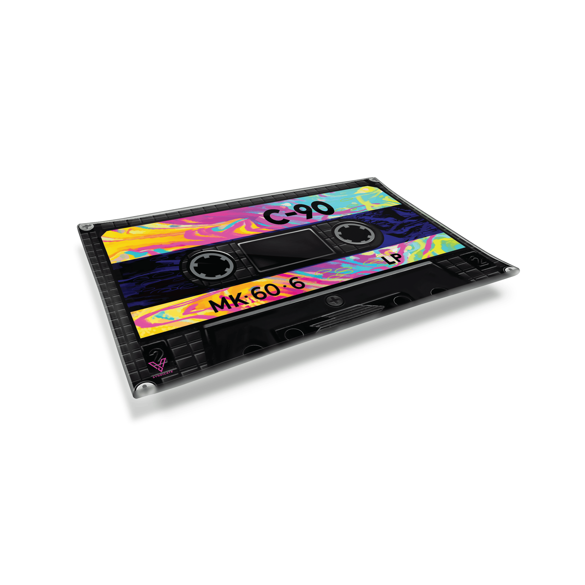 Smoke Drop Cassette Glass Rollin' Tray - Home & Garden > Decor > Decorative Trays