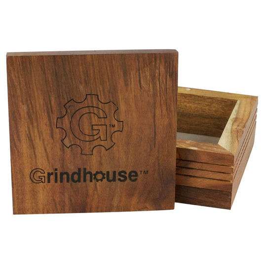 Smoke Drop Grindhouse Wood Pollen Box with Magnetic Lid - Home & Garden > Household Supplies > Storage & Organization Storage