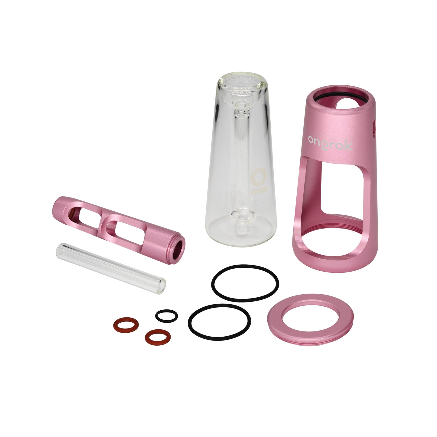 Smoke Drop ONGROK Portable Glass Aluminum Bubbler Pipe - Food, Beverages & Tobacco > Tobacco Products > Smoking Pipes