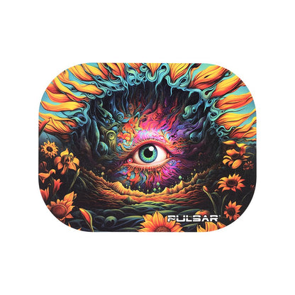 Smoke Drop Pulsar Mini Magnetic Rolling Tray Lid - Sunflower of The Mind / 7"x5.5" - Home & Garden > Decor > Decorative Trays