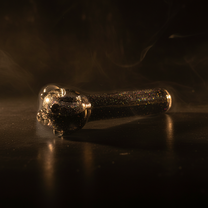Smoke Drop Red Eye Glass 4.5" Sparkle Liquid Glass Pipe - Food, Beverages & Tobacco > Tobacco Products > Smoking Pipes