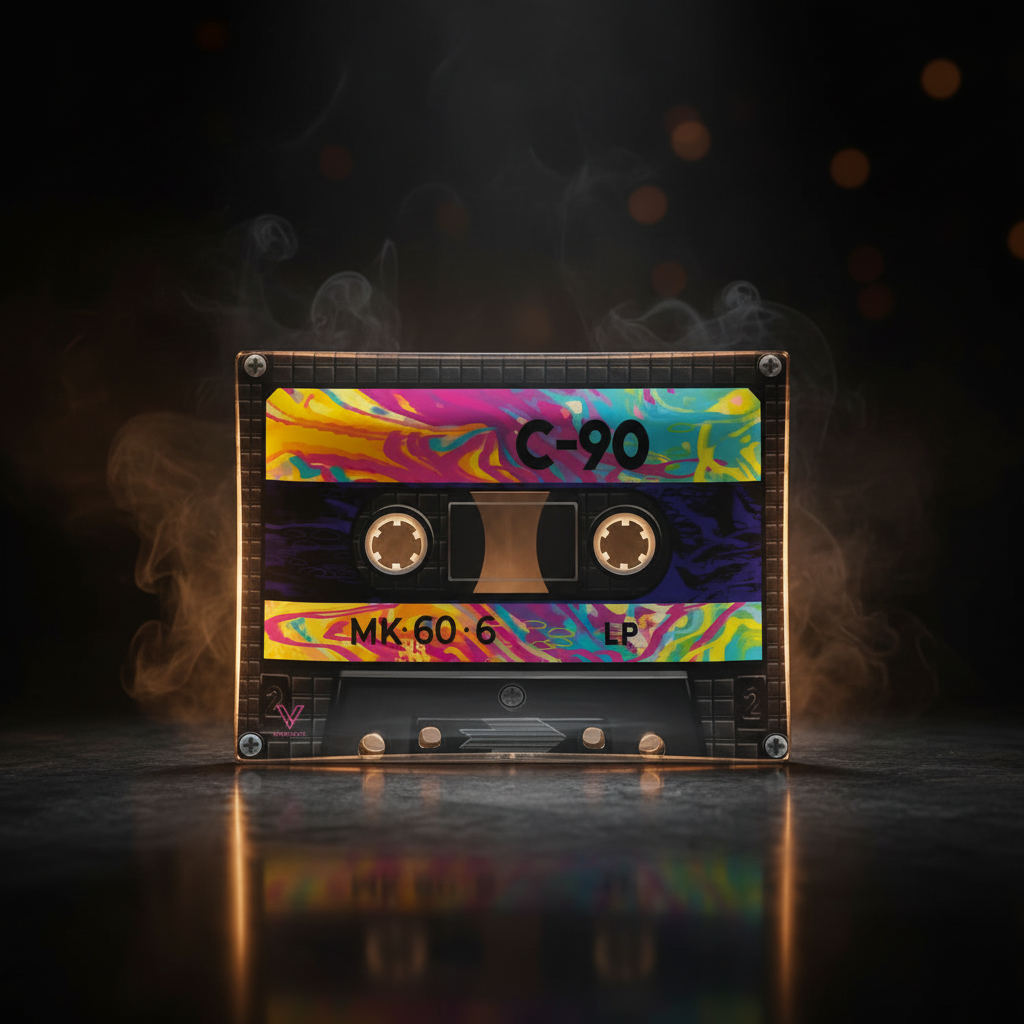 Smoke Drop Cassette Glass Rollin' Tray - Home & Garden > Decor > Decorative Trays