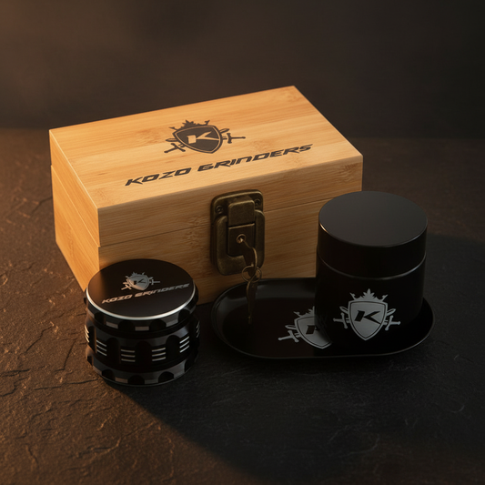 Smoke Drop Kozo Wooden Stash Box With Natural Wood Finish - Home & Garden > Household Supplies > Storage & Organization Storage