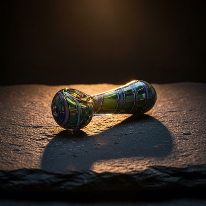 Smoke Drop Butterfly Wing Macro Fumed Spoon Pipe - 4.75" / Colors Vary - Food, Beverages & Tobacco > Tobacco Products > Smoking Pipes