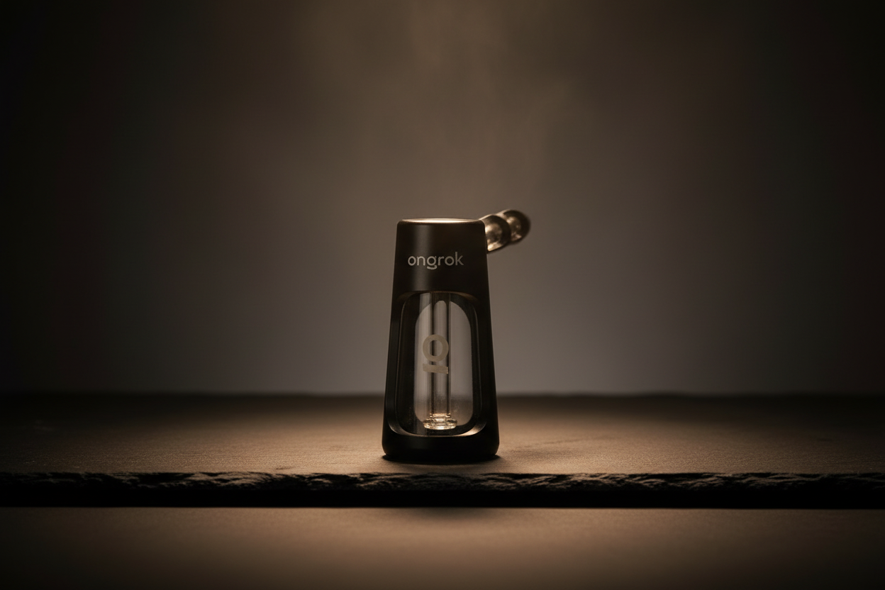 Smoke Drop ONGROK Portable Glass Aluminum Bubbler Pipe - Food, Beverages & Tobacco > Tobacco Products > Smoking Pipes
