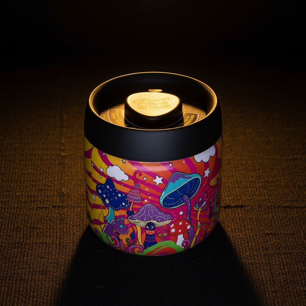 Smoke Drop Fujima Dank Tank Vacuum Glass Jar - Mushroom Vibe - Home & Garden > Household Supplies > Storage & Organization