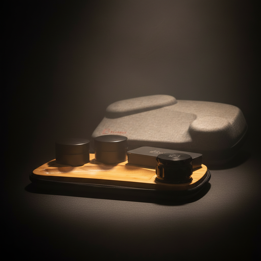 Smoke Drop BLAZE Wooden stash Rolling Tray Kit - Home & Garden > Decor > Decorative Trays