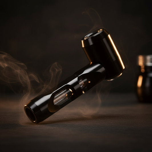 Smoke Drop ALUMINUM GLASS SMOKING PIPE - Food, Beverages & Tobacco > Tobacco Products > Smoking Pipes