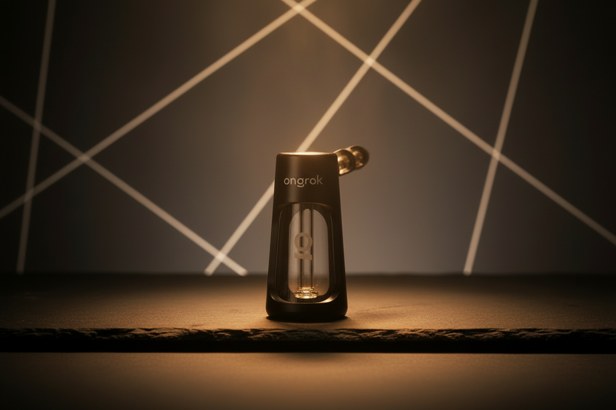 Smoke Drop ONGROK Portable Glass Aluminum Bubbler Pipe - Food, Beverages & Tobacco > Tobacco Products > Smoking Pipes