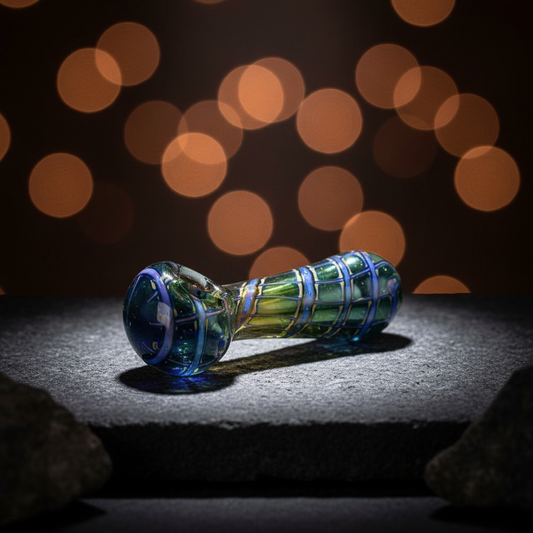 Smoke Drop Butterfly Wing Macro Fumed Spoon Pipe - 4.75" / Colors Vary - Food, Beverages & Tobacco > Tobacco Products > Smoking Pipes