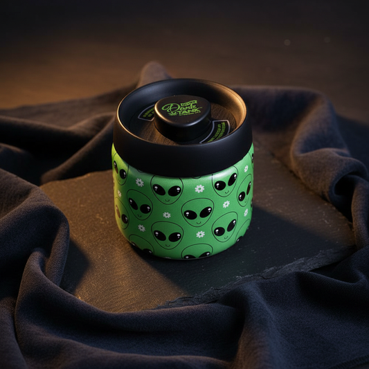 Smoke Drop Fujima Dank Tank Vacuum Glass Jar - Green Alien - Home & Garden > Household Supplies > Storage & Organization